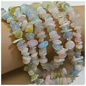 Материалы для творчества handmade. Livemaster - original item 40 cm beryl beads stone chips. thread. Handmade.
