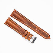 Украшения handmade. Livemaster - original item Pull-up leather watch strap. Color cognac. Handmade.