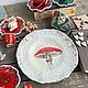 Блюдо с мухомором. Тарелки. Ceramic Tales by Valentina Fadeeva. Ярмарка Мастеров.  Фото №6