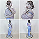 Statuette 'The girl in blue' S. Maggioni Capodimonte 1980. Vintage statuettes. Lesica. My Livemaster. Фото №5
