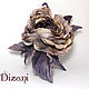Brooch-rose 'Eileen'. Silk flowers, cloth flowers. Flowers. Dizani. Online shopping on My Livemaster.  Фото №2