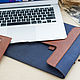 Чехол для ноутбука, iPad, MacBook. Классическая сумка. Leven Leather. Ярмарка Мастеров.  Фото №6