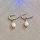 Order Earrings with natural silver pearls. Bone and Stone, Runes and Amulets. Livemaster. . Earrings Фото №3