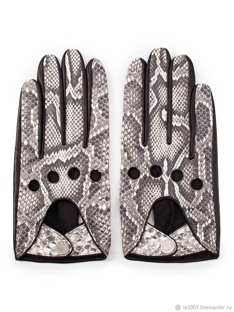 Водительские перчатки Верди из кожи питона –  онлайн на Ярмарке .