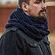  шарф снуд мужской из твида. Снуды. KnitStyle Assorti077. Интернет-магазин Ярмарка Мастеров.  Фото №2