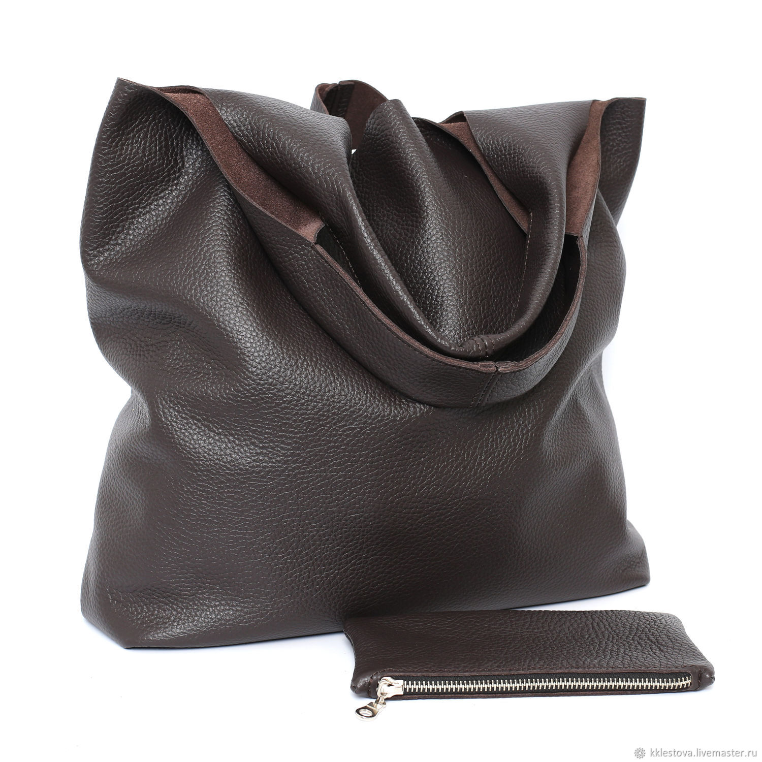 The Brown Soft Bag Pack Medium Size Purse Online On Handbags Handmade Livemaster The Brown Soft Bag Pack Medium