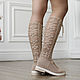 Order Botas de verano ' Daniela'. KnittedBoots. Livemaster. . High Boots Фото №3