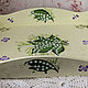 Order tray with painted ' breath of spring -2 '. painting and decoupage from Marina (sovaj). Livemaster. . Trays Фото №3