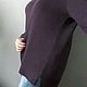 Заказать Туника " Черника" 100 % кашемир. Вера / Kirshvery_knit (kirshvery) (kirshvery). Ярмарка Мастеров. . Туники Фото №3