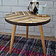 Круглый стол из дерева в скандинавском стиле. Столы. RichWoodArt. Интернет-магазин Ярмарка Мастеров.  Фото №2