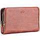 Leather clutch 'Willie' (red antique), Wallets, St. Petersburg,  Фото №1
