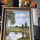 Painting 'water Lilies', oil, Holland, Vintage paintings, Arnhem,  Фото №1