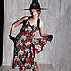 Retro dress 50s style Sarong 'Stylish witch'. Dresses. Moda No Time. My Livemaster. Фото №5