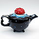 Teapot with decor 'Fabulous fly agaric'. Teapots & Kettles. Mila. My Livemaster. Фото №5