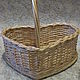 Vase 'Heart' woven from willow vine. Basket. Elena Shitova - basket weaving. My Livemaster. Фото №4