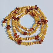 Работы для детей, handmade. Livemaster - original item Amber beads long amber beads of different colors matte yellow cognac. Handmade.