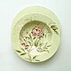 Заказать Services: Set of table plates Calico. Flera Daminova Rospis farfora. (artflera). Ярмарка Мастеров. . Tea & Coffee Sets Фото №3