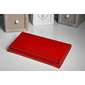 Сумки и аксессуары handmade. Livemaster - original item Flight genuine leather wallet (red). Handmade.