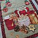 Кухонный комплект "Новый год на пороге". Конверты для столовых приборов. j.filllina. Ярмарка Мастеров.  Фото №5