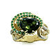 Snake Heart ring with tourmaline, Rings, Moscow,  Фото №1
