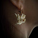 Daffodil Earrings. Mammoth ivory. Earrings. AleksRossi. My Livemaster. Фото №4
