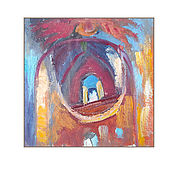 Картины и панно ручной работы. Ярмарка Мастеров - ручная работа Murales de colores. En El Templo. Handmade.