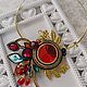 Заказать Красный акцент. luxurysoutache. Ярмарка Мастеров. . Колье Фото №3