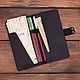 Travel holder/organizer for 3 passports made of Krabi leather, Organizer, Moscow,  Фото №1