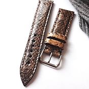 Украшения handmade. Livemaster - original item The watchband is made of genuine snake leather.. Handmade.