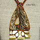 ooak, wood pendants, gift for woman, gift girl, pendant in ethnic style,the pendant on the cord
