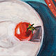 Картина маслом для кухни натюрморт с перцами. Картины. ArtistNata. Ярмарка Мастеров.  Фото №5