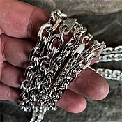 Украшения handmade. Livemaster - original item Anchor chains with a diamond face of 8,7 mm.. Handmade.