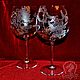 THE CHERRY BLOSSOMS. wine glasses. Wine Glasses. ArtGraving. My Livemaster. Фото №5