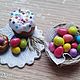 Huevos de colores para kukolnoj de la pascua. Doll food. MiniDom (Irina). Ярмарка Мастеров.  Фото №4