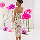 Bustier dress with gentle roses. Dresses. Tkaniprint. Online shopping on My Livemaster.  Фото №2
