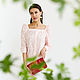 Order Women's Blouse Pink Camomile Cotton Cambric Summer. mozaika-rus. Livemaster. . Blouses Фото №3