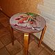 Order Decoupage stool ' love-Carrot'. nikazvereva. Livemaster. . Stools Фото №3