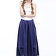 Заказать Linen skirt in boho style. LINEN & SILVER ( LEN i SEREBRO ). Ярмарка Мастеров. . Skirts Фото №3