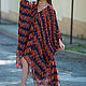 Summer, colorful chiffon tunic dress - KA0334CH, Dresses, Sofia,  Фото №1