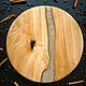 40 см Деревянный поднос с кофе зернами и эпоксидной смолой. Подносы. Wood apple decor. Интернет-магазин Ярмарка Мастеров.  Фото №2