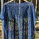 Топ / накидка / пончо / туника из льна, оверсайз. Пончо. IRINA GRUDKINA Handmade Knitwear. Ярмарка Мастеров.  Фото №12