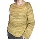 Женский свитер из кидмохера с люрексом. Свитеры. Ольга (olga-knitted-clothes). Интернет-магазин Ярмарка Мастеров.  Фото №2