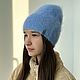 Шапка Бини. Шапки. Knit hats. Интернет-магазин Ярмарка Мастеров.  Фото №2