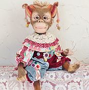 Куклы и игрушки handmade. Livemaster - original item felt toy: Felted monkey Martochka. Handmade.