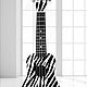 Укулеле "Зебра" (сопрано) гавайская гитара. Укулеле (гавайская гитара). Guitar & Ukulele art Studio. Ярмарка Мастеров.  Фото №6