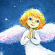 Angel flies Print reproduction. Pictures. KapustinaArt. Online shopping on My Livemaster.  Фото №2