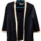 Винтаж: кофта/ кардиган MaxMara.Темно-синие.Люкс.Оригинал.Италия. Кофты. “Ga-Ga” “ Винтаж от мировых брендов по низким ценам. Цветы и картины.. Интернет-магазин Ярмарка Мастеров.  Фото №2