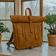 Рюкзак rolltop из натуральной кожи crazy horse, Рюкзаки, Краснодар,  Фото №1
