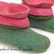 Homemade felt boots 'Fairy rose garden'. Slippers. Oksana Vladarskaya. Online shopping on My Livemaster.  Фото №2
