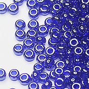 Материалы для творчества ручной работы. Ярмарка Мастеров - ручная работа Czech beads 10/0 Blue with a shiny coating 36100 10 g Preciosa. Handmade.